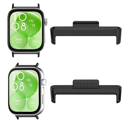 [ROSOKI]バンドアダプターHUAWEIWACTHFIT3用【2枚セット】ストラップコネクターステンレス製連結器ベルトアダプター交換金具連結器金属製軽量調整簡単バンドアダプターHUAWEIWACTHFIT