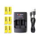 CR123A充電池6本+充電器セット3.6V(3.7V)Doublepow_CR123A