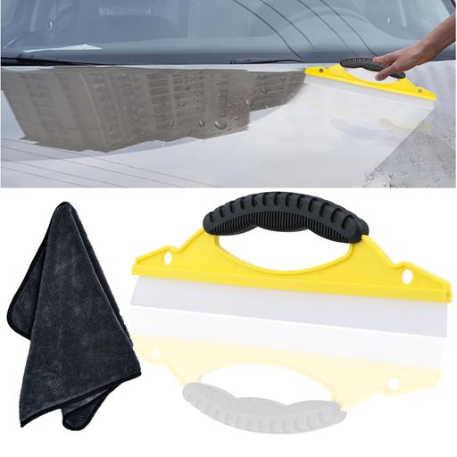 Phyxiul洗車用水切りワイパー高機能水切りワイパー拭き取り時間大幅短縮シリコンワイパー洗車用スクイ..