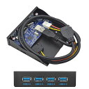 CableccUSB3.0ハブ4ポートフロントパネルからマザーボード20ピンコネクタケーブル3.5インチフロッピーベイ用