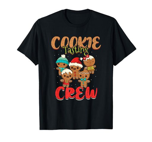 クッキーテイスティングクルーチームクリスマスファミリーTシャツ