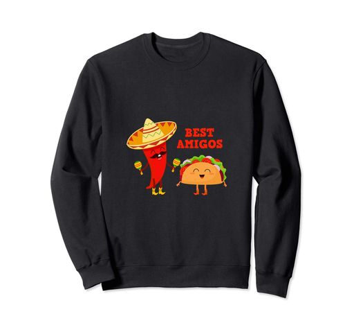 タコス-メキシコ料理-ソンブレロのコショウトレーナー