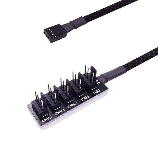 Other - PWMファン延長ケーブル5in1分岐4ピンEmithPCケース冷却CPUファンコネクタ増設用電源コ-ド
