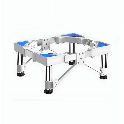 SythdioMyth洗濯機台置き台4足円型鋼管4本式かさ上げ台冷蔵庫台食器棚台乾燥機台高さ調節増大ジャッキ..