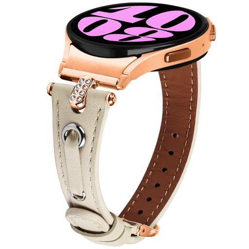 [REHOWY] バンド GALAXY WATCH FE 40MM/GALAXY WATCH 7 40MM/GALAXY WATCH 7 44MM/GALAXY WATCH 6 40MM 44MM 対応 レザーバンド 革 ダイヤモンド ラインストーン