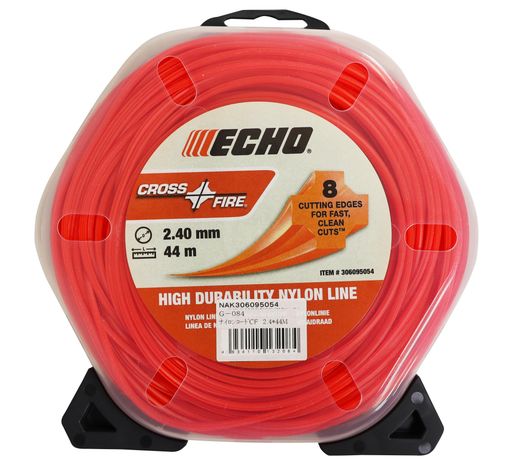 エコー(ECHO)やまびこナイロンコード草刈刈払機用角型2.4mm径x44mCROSS-FIREクロスファイア