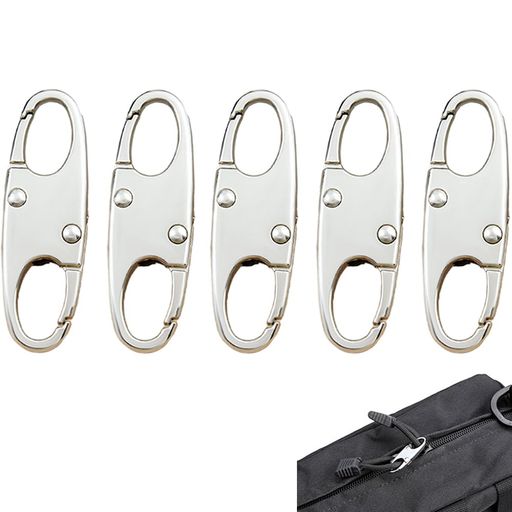 ESJNNKジッパークリップ盗難防止ファスナー引き手5個セットバックジッパーロックダブルオープニング取..