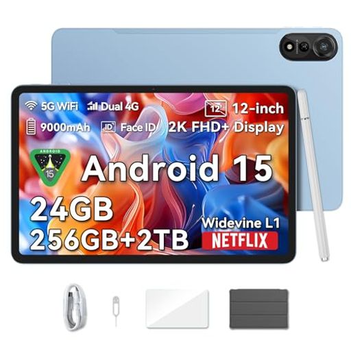 【三年保証4G通話LTE対応タブレット12インチ大画面】BlackviewMEGA2Android15タブレット、24GB+256GB+2..