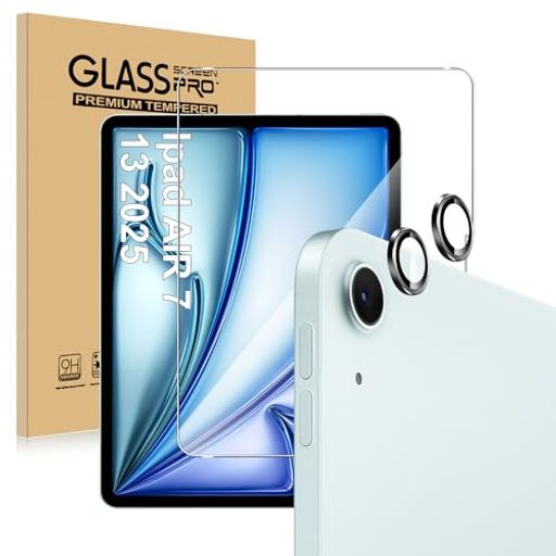 Rakuten - 【1+1枚セット】ForiPadAir13インチM42026フィルム+カメラフィルムiPadAir13インチ第8世代M4保護フィルム強化ガラス硬度9H旭硝子製疎水疎油指紋·汚れ防止Greerass3D保護超高透過率