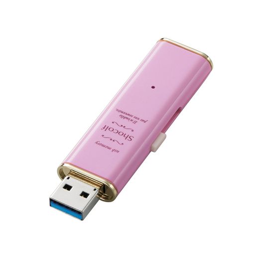 エレコムUSBメモリーUSB3.0対応Windows10対応Mac対応スライド式32GBストロベリーピンクMF-XWU332GPNL