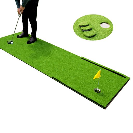 Rolling Like On Real Greens:このパッティングマット全体は高密度デュアルトーンターフで覆われており、滑らかな表面が一貫した真っ直ぐなボール転がりを保証し、スキップや逸脱なしに転がります ヒートボンド構造:ターフは高温プレス技術を用いてXPEベースにシームレスに接着されており、化学接着剤は一切使用していません。その結果、割れに強く、清潔でほとんど無臭の表面を維持する耐久性のあるマットが実現されています 耐熱ベース:XPEベースは優れた耐熱性を備え、長期間の日光照射後でも平坦な表面を維持します。経年劣化による軟化や反りを防止します 防湿ベース:XPEベースは吸水性が極めて低く、湿気の多い環境でもマットを乾燥状態に保ちます──雨が多い日本のような気候でも、長期の室内使用に最適な設計です フレキシブルサイドバンパー構成:取り外し可能なバンパーで自由度の高いレイアウトが可能。複数のマットを簡単に連結し、広々とした練習面を形成できます。