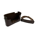 カメラ.ヒラノLeicaライカCL用ハンドメイド本革カメラケース(ストラップ付属)ブラウン