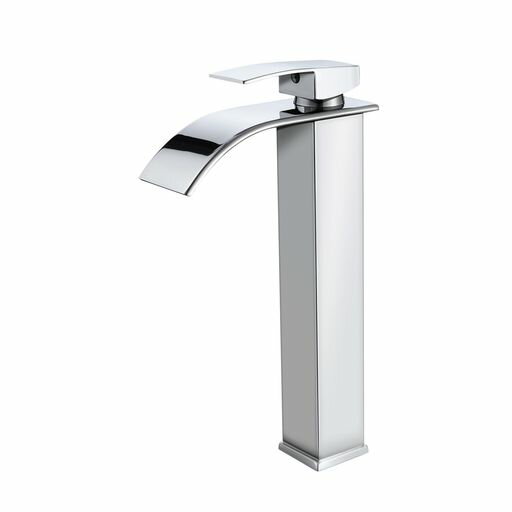 Rakuten - LycheeLight洗面台蛇口浴室用滝状吐水口洗面水栓ステンレス鋼立水栓温度調節洗面台混合水栓取り付け簡単取り付けホース付き日本語説明書付き(高い)