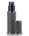 AlxMuNaoアトマイザー香水【5ml・ワンタッチ補充・携帯用】プレミアムレザー仕様底部充填詰め替え簡単漏れない持ち運び便利コンパクト小分けボトル旅行デート仕事男女兼用(黒)