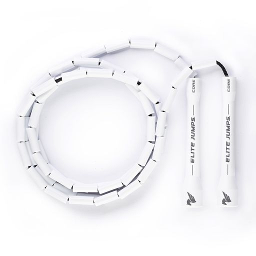 EliteSRSEliteJumpsビーズ縄跳び|調節可能なジャンプロープ壊れないハンドルと飛散防止ビーズ付き|エクササイズ器具用のクロスオーバー縄跳び|セグメント化された縄跳び