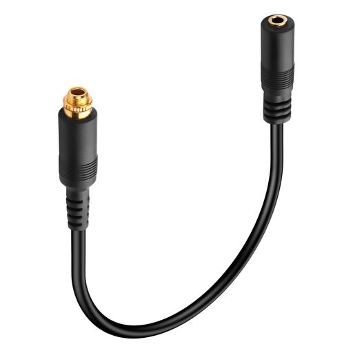 CERRXIAN3.5mmステレオオーディオラインメス-ナットネジとロック付き金メッキ3極オーディオ変換ケーブルイヤホン、マイク、調音台などに対応35cm