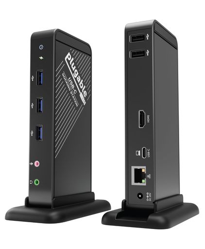 9-in-1 ドッキングステーション - このドッキングステーションを使用すると、USB-C ポート 1 つを、4K@30Hz HDMI 出力、ギガビットイーサネット、3.5mm 音声入出力ポート、USB 3.0 x 3、USB 2.0 x2 に拡張することができます。それと同時に 60W までの電力で、ノートパソコン、iPhone、iPad の充電をすることが可能です。 互換性 - 接続する USB-C ポートが「DisplayPort 代替モード」および「PD ホスト充電」規格に対応していることが必要です。ソフトウェアやデバイス・ドライバのインストールは必要ありません。 USB4、Thunderbolt 4、Thunderbolt 3 ポートにも接続できます。 柔軟性 - コンパクトな縦型デザインでデスクスペースを節約できます。あるいは、スタンドを取り外して横型で使用することもできます。HDMI ポートは 4K@30Hz(2560x1600 およびそれ以下の解像度では 60Hz)に対応しており、60W までの PD 充電も同じ 1 本のケーブルで接続するだけで行うことができます。