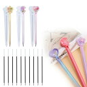 COOLLOODA シリコンモールド ペン形 3個セット 筆 星 月 ハート 芯付き 10本 流砂のペン ボールペン レジン シリコン モールド DIY 手作り...