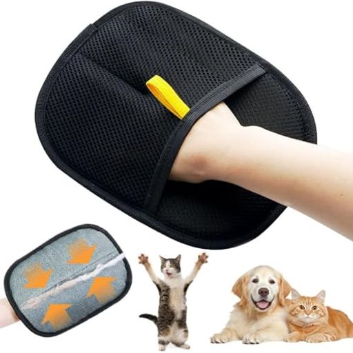 【静電気で吸着】 抜け毛キャッチグローブ 1個入り 撫でるだけ 猫 ブラシ 手袋 犬 ...