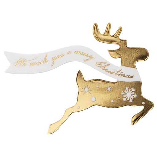 ヘッズ日本製ケーキピック5x3.5cmゴールド100枚クリスマストナカイ食品対応HEADSXMS-PC11