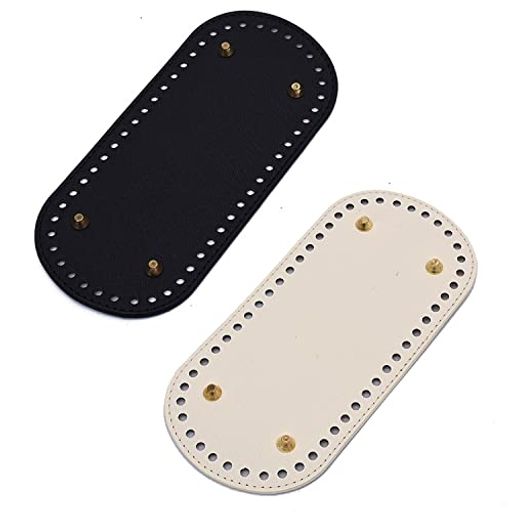 【PUレザーバッグ底部】PUレザーを使用し、再利用可能で耐久性に優れています。 洗練されたデザイン、滑らかな表面、快適な手触り、簡単なお手入れ。 反りや色褪せ、剥がれもなく、常にスタイリッシュな楕円形と鮮やかな色彩を保つことができます。 【特定の寸法】約22x10cm 、厚さ1cm、穴:5mm。あなたはあなた自身の手作りの編みかぎ針編みのバッグを作ることができます、あなたのバッグと簡単にマッチするシンプルで繊細な見た目、実用的なサイズはあなたのDIYをもっと楽しくしますバッグ作り。 【穴が開いているタイプ】このレザー底には、あらかじめ穴が開けられているので、ハンドメイド初心者の方でも取り扱いしやすいです。バッグ作り初心者の方にもおすすめです。 【バッグを保護する】バッグの底が磨耗するのを防ぎ、損傷から保護するために、底には4つの釘があります。かぎ針編みのバッグをテーブルに置くと、安定性があり、かぎ針編みのバッグが崩れません。 【幅広い用途】革、糸、綿ロープ、布、キャンバスなどに使用できます。