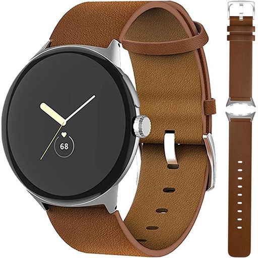 [Miimall] 정품 가죽 밴드 대응 GooglePixelWatch 밴드 정품 가죽 Google 구글 PixelWatch 전용 가죽 밴드 고급 간단 설치 세련된 비즈니스 경량 남녀 통용 PixelWatch 벨트 구글 Pixel