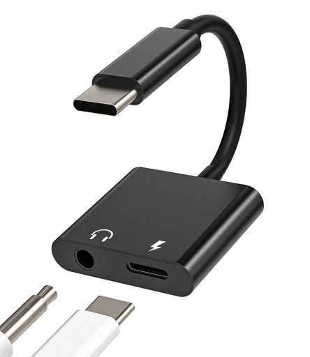 【ノイズリダクションAuxケーブル】アダプター内蔵の強力なDACハイレゾチップは、電流干渉と音楽ノイズをキャンセルし、優れた音質を提供します。24bit/96kHzでの高音質な音楽伝送とクリスタルクリアな音質を実現します。 【高品質】アルミニウム合金のシェルで作られており、耐摩耗性と防干渉能力を強化しています。革新的なエンジニアリングが耐久性と長寿命を保証し、日常的な重作業にも余裕で対応します。(iOSシステムの対応iPhoneまたは対応iPadを使用する際、電話の応答や終了は対応iPhoneまたは対応iPadでのみ行え、ヘッドフォンではできません。他の機能は正常です!) 【2-in-1デザイン】お気に入りの曲を聴いている最中に電池が切れるほど最悪なことはありません。この2 in 1 USB-Cから3.5mm+充電アダプタを使えば、1つは3.5mmヘッドフォンジャック、もう1つはUSB-C充電ポートがあり、充電しながら音楽を聴いたり、通話をしたりできます。