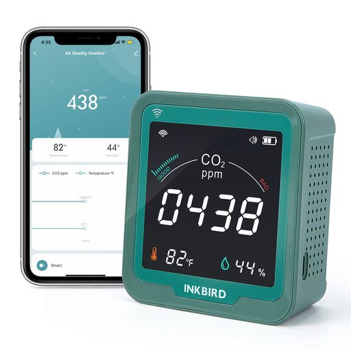 INKBIRD WI-FI úǻٷ NDIR CO2 ¬ 3-IN-1 CO2󥵡 úǻٷ¬ ֲ ...
