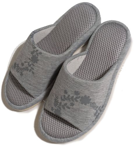 ヒールスリッパパンタロンレディース室内軽量静音3cm厚底美脚蒸れにくいメッシュソールおしゃれモノト..