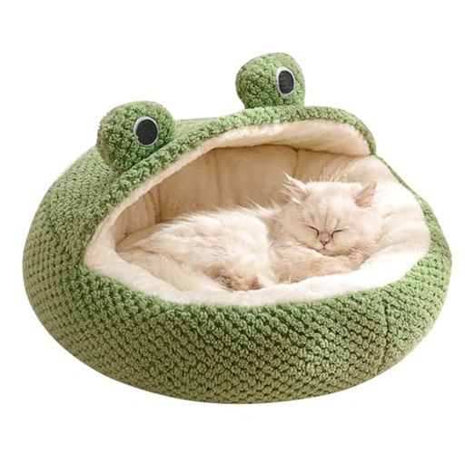ペットの眠りを温かく心地よいものにする 【商品詳細】3タイプの可愛いペットベッド!お好みにお選びください。素材:コットン、ポリエステル。猫・小型犬・うさぎ・小型ペットなどに適用。優しい肌触りの生地で、保温性抜群、フワフワで寝心地の良いペットハウスです。 【保温防寒設計】ベッドの入口の開口部が小さく設計されております、外の風を有効に遮断できます。起毛生地が保温性高く、しっかり熱量を閉じて、暖かくペットを包んでくれます。ネコちゃんとワンちゃんが好きなもこもこな手触りと優れた保温性能を持つ厚みのコントラストは温かみのある寝心地をもたらしてくれます。 【寝心地が抜群】丸く可愛い「ドームベッド」、体を覆うペットベッドは、中の温かさを保ちつつ、ワンチャン・ねこちゃんを優しく包みます。滑らかな肌触りのPPコットン生地で、保温性抜群、ぐっすり眠れる、縫い目が細くて縫製は丈夫で破れにくく、フワフワで寝心地の良いペットベッドです。 【滑り止め&amp;撥水加工】オックスフォード布の底には滑り止め加工が施されていて、滑り止めおよび防湿性を備え、安定して動きにくいです。底には滑り止め防水防湿材料を使用しております。