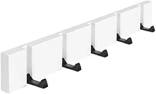 YWHWLXウォールハンガー壁掛けフックフリップ5連開閉式おしゃれ可動式&収納フック省スペース帽子掛け洋服掛け玄関浴室寝間壁掛け収納ビス止め取付簡単