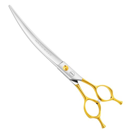 HASHIMOTO ペット用ハサミ、少し曲がった刃、プロのペットグルーマーが使用されます(8インチ )(4)