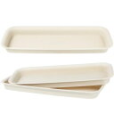 3個水トラスチック製鉢受けトレー長方形植木鉢用受け皿ガーデニング用水漏れ防止軽量で耐久性あり