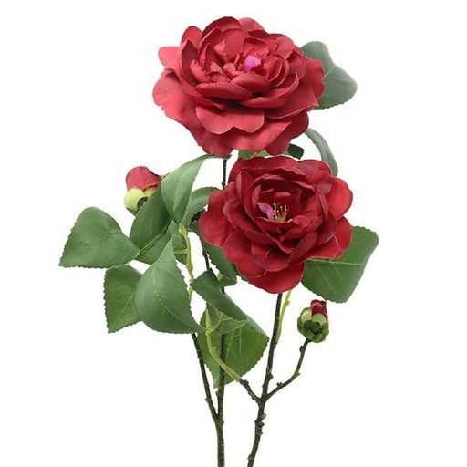 造花シルクフラワー『寒椿レッドV22160-003』