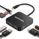 ANYOYO7-IN-1USBハブType-C100WPD急速充電4K30HzHDMIポート2*USBA3.0+1*USBC3.05Gbps超高速データ転送SD&TFカードスロットUSB-Cハブ対応MacBook