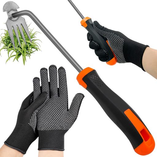 COZENRE雑草抜き草取り道具雑草ブラシ除草ツール手動除草ツール草取り器ガーデニング用品除草用具雑草..
