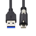 NFHKUSB3.1TYPE-Cロックコネクター標準USB3.0データケーブルカメラ用パネルマウントネジ付き300CM