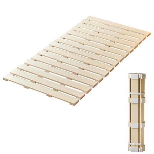 【製品仕様】 ・サイズ:約 200cm x 120cm x 2.5cm​・素材:桐木(きりき)​・商品重量:約 7.58kg​・梱包サイズ:約 120cm x 29.5cm x 15cm​・梱包重量:約 8.59kg​・製造:日本設計 / 中国製造​・仕様:低ホルムアルデヒド対応 【天然安全・通気防潮】日本設計・高品質天然桐材!低ホルムアルデヒド仕様で安全性を追求,木材の温かみと自然な木目が室内インテリアに調和,通気性に優れ夏の湿気・冬の結露を効果的に防止します 【200kg 耐荷重・安定無音】200kg 静的荷重に耐える頑丈設計!四隅の板垣がしっかり支え,厚さ・素材・構造を最適化し耐久性を最大化,低床設計で揺れやきしみ音を完全排除​ 【巻式収納・軽量易携】巻き式収納・持ち運び簡単!付属の収納リボンで簡単に巻き取って収納でき,女性やお年寄りでも単独で展開 / 折りたたみ可能,収納スペースを大幅節約し、運搬・携帯もラク​