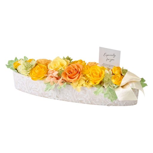 東京堂(Tokyodo)フルール#004イエローW34xD11xH12cm1入ZY006335-004