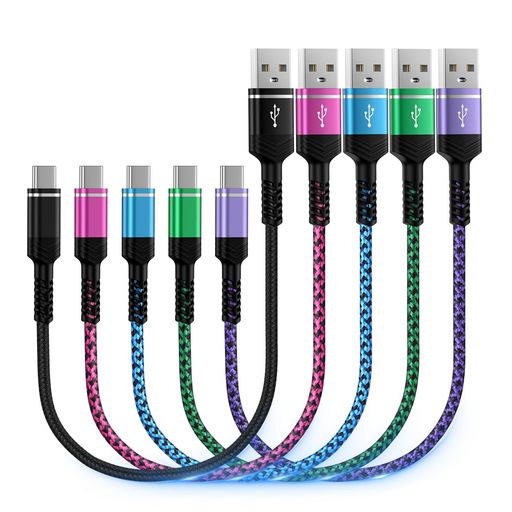 タイプc充電ケーブル【0.3M/5本セット】QC3.0急速充電TypeCコードiPhone17充電ケー...