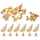 PATIKIL 16MM 衣類用スタッズ 20セット スタッズ レザーリベット 金属製スクリュースタッズ 衣類 レザークラフト 生地 靴 パンクバッグ レザーク...