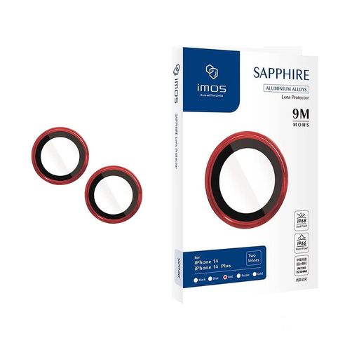 【IMOS】FORIPHONE14/14PLUSSAPPHIREALUMINIUMALLOYLENSPROTECTOR-RED 【IMOS】FORIPHONE14/14PLUSSAPPHIREALUMINIUMALLOYLENSPROTECTOR-RED