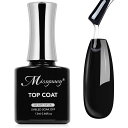 MissgooeyジェルネイルトップコートノンワイプトップジェルUV/LED対応初心者&プロ用拭き取り不要最上級の艶長持ち13ml