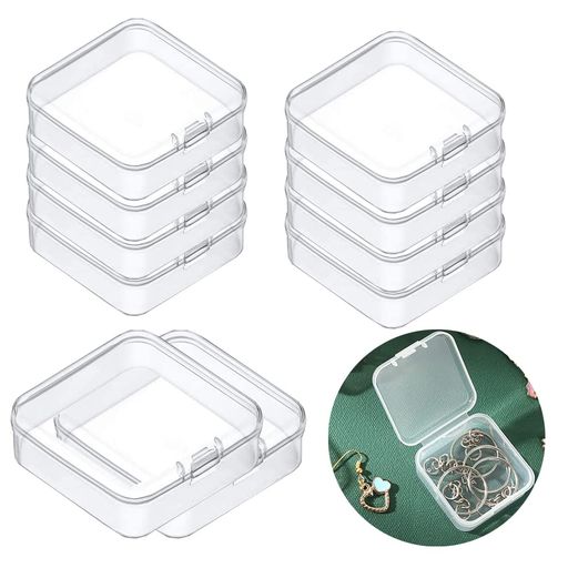 サムコス小分けケース小物収納ケース10個セット透明ケース収納ケースパーツ整理アクセサリーケースネイ..