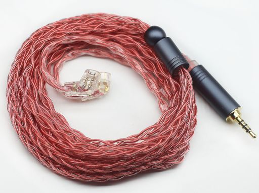 【BIGMANGO-RUBINE】QDC2.5MM銀メッキケーブル 2.5MMリケーブル 8芯イヤホンアップグレードケーブル 中華QDC交換ケーブル (QDC2.5MM)