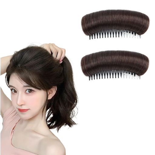 nalaina盛り髪クッションヘアパッド【2点セット】髪量増やし盛り髪ベース前髪クリップヘアクッションヘアアクセサリー簡単ふんわりdiyバンプスタイリング