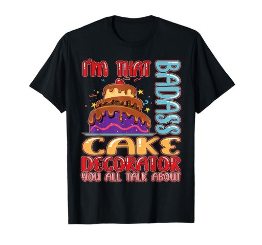 バダスケーキデコレーターベイカーパティシエカップケーキラバーズギフトTシャツ