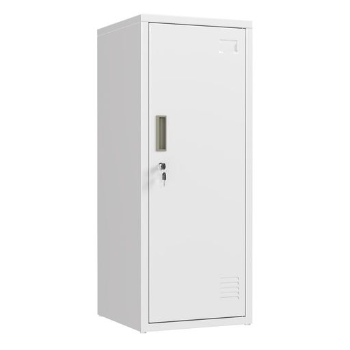 耐久性に優れた素材と磁気ドア機能: 高品質な鋼材を使用しており、非常に頑丈で長持ちします。錆びにくく、傷がつきにくいため、日常的な使用でも劣化しにくい設計です。ドアに磁石内蔵で、閉めた時に自動的にピタッと固定します。 大容量と整理しやすい仕切り: 仕切り板で区切れるため、用途に合わせて収納スペースを最適化でき、上部の衣杆でハンガー収納が可能です。衣類・おもちゃ・文具などを分類して収納可能で、お子様の持ち物をすっきり整理できます。 通気性と配線に配慮した設計: ドア部分に通気口を設置し、湿気やにおいがこもりにくい構造。背板には配線用の穴があり、電子機器のコードを通す際にも便利です。 多様なシーンで活躍: シンプルでモダンなデザインで、子供部屋・寝室・教室・ジム・オフィスなど、さまざまな場所にマッチ。学校や保育施設などの共用スペースにも適しています。 簡単組み立てと安心サポート: 組み立て式のため、配送・設置が容易。分かりやすい説明書付きで、作業に困った場合は24時間対応のカスタマーサポートがご案内します。