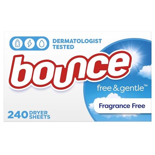 乐天商城 - Bounce Fabric Softener Dryer Sheets Free & Gentle 240CT by Bounce