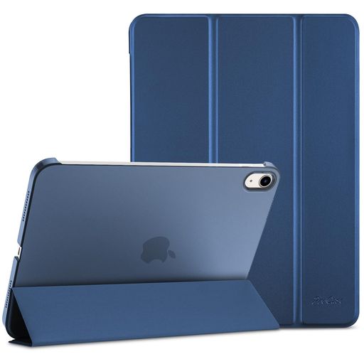 ProCaseiPad11世代/10世代ケースiPad(A16)11インチ2025/10.9インチ2022通用軽量耐衝撃三つ折りスタンドスマートカバー(ネイビー)